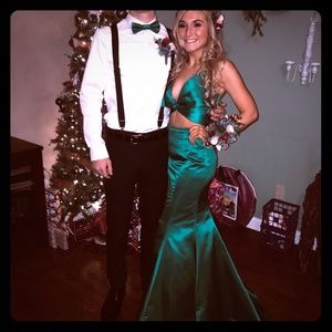Sherri Hill Emerald 2 piece